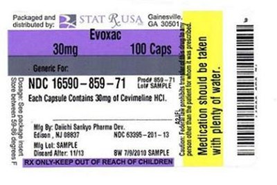 Label Image (Evoxac 30mg Label)